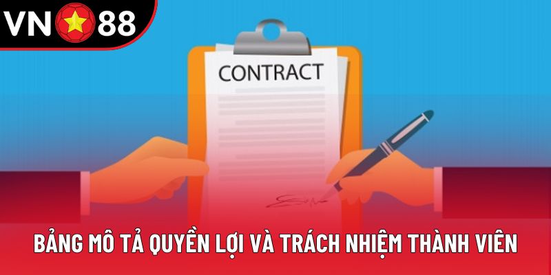 Bảng mô tả quyền lợi và trách nhiệm thành viên Bảng mô tả quyền lợi và trách nhiệm thành viên