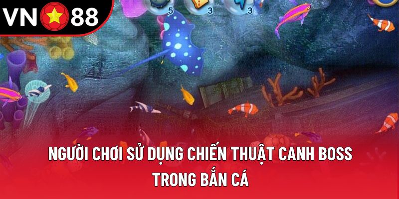 Người chơi sử dụng chiến thuật canh boss trong bắn cá Người chơi sử dụng chiến thuật canh boss trong bắn cá